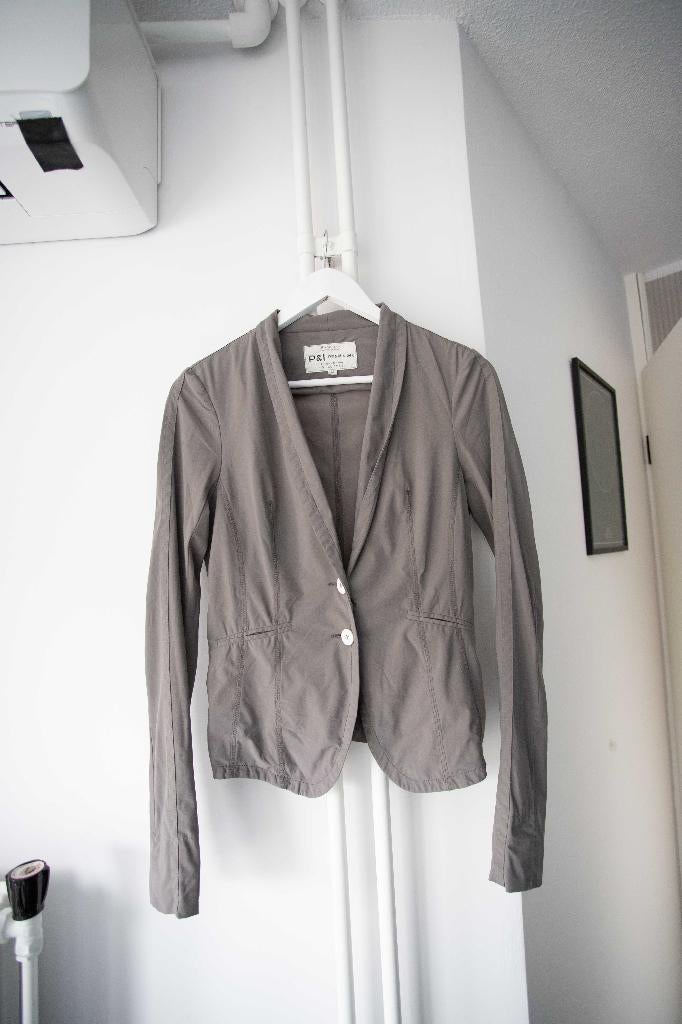 Grijs jasje / blazer travelstof Penn & Ink maat 36, Kleding | Dames, Jasjes, Kostuums en Pakken, Penn & Ink, Ophalen of Verzenden