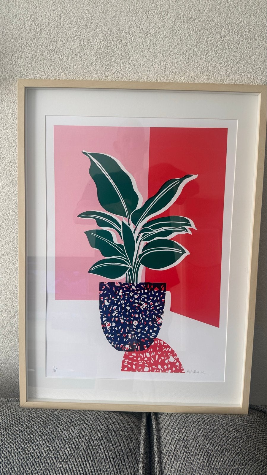 HelloMarine Zeefdruk - Ingelijst, 50x70 cm, Antiek en Kunst, Kunst | Litho's en Zeefdrukken, Zeefdruk, Ingelijst, Overige onderwerpen
