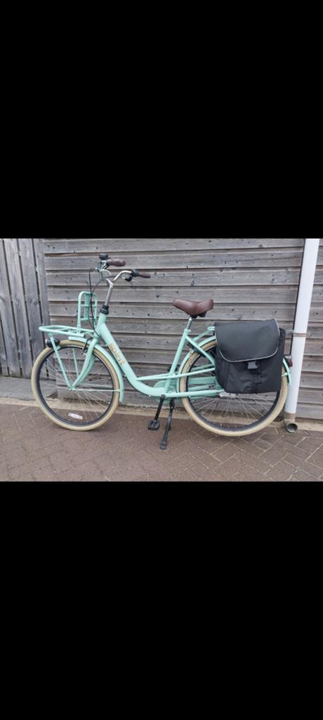 Spirit Transportfiets Dames - Mintgroen met Voordrager, Ophalen, Zo goed als nieuw, Terugtraprem, Overige merken