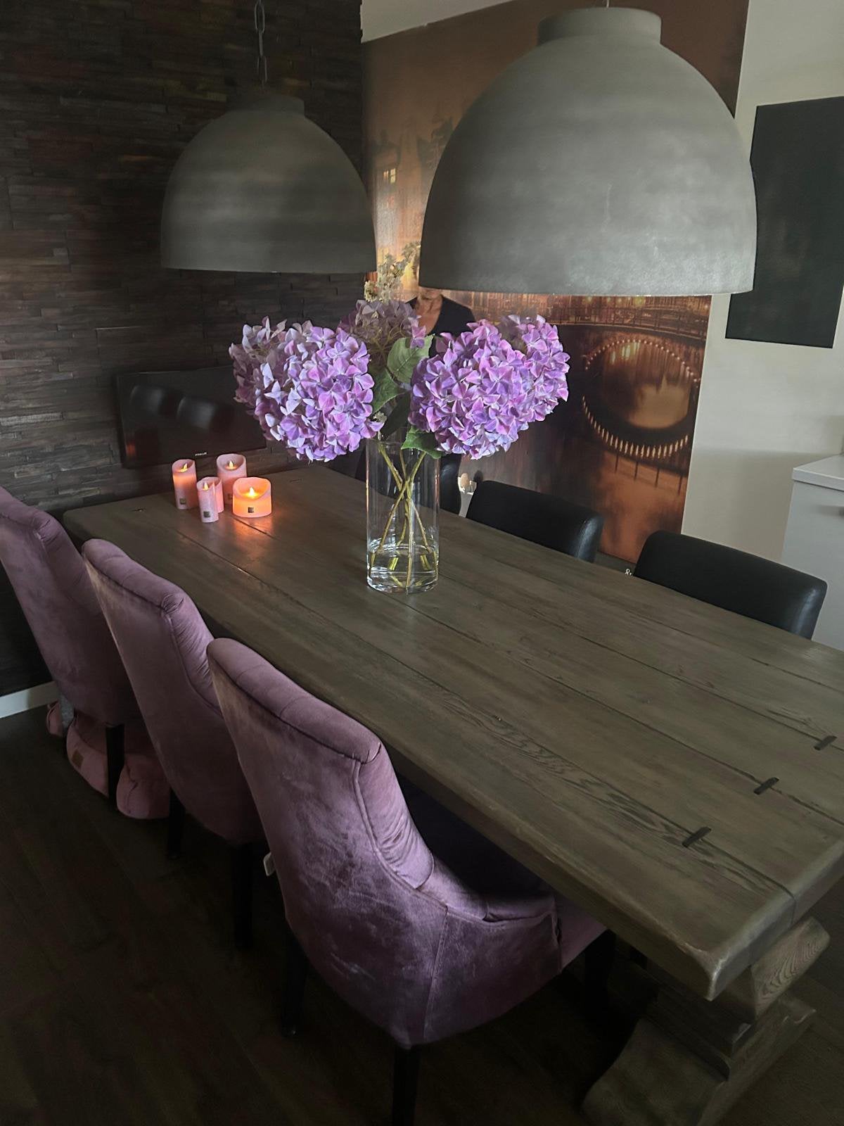 Foto 3 van Grote eettafel massief eiken 240cm kloostertFel