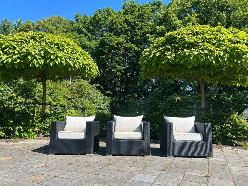 LIFE Outdoor Living Wicker Loungestoelen / Tuinstoelen, Tuin en Terras, Ophalen of Verzenden, Zo goed als nieuw, Wicker, Stapelbaar