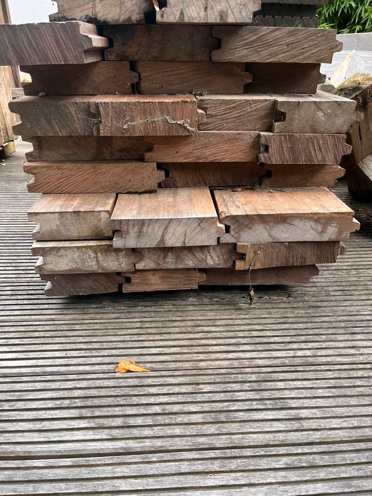 Partij hardhouten damwand planken, Ophalen, Planken, Zo goed als nieuw, Hardhout