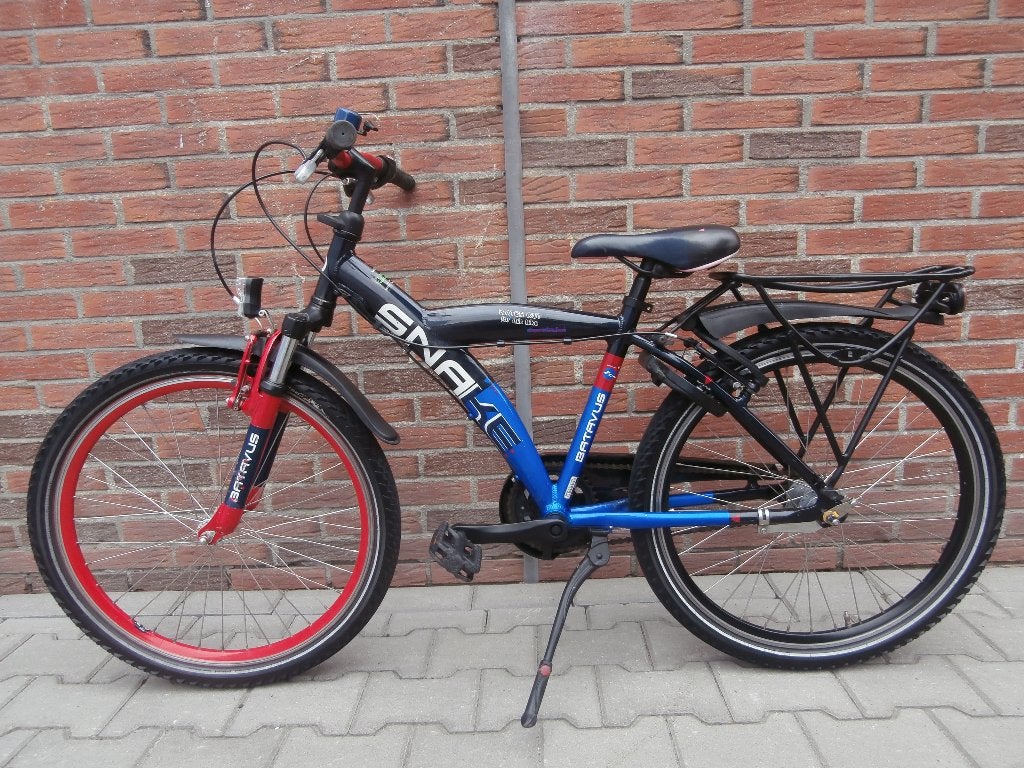 Nette Batavus Snake 24 inch jongensfiets. blauw-rood, Ophalen, Terugtraprem, Batavus, Handrem
