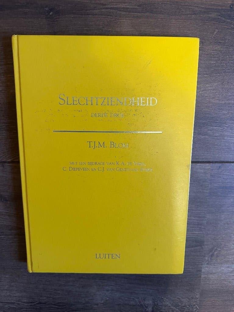 Slechtziendheid boek optometrie, Zo goed als nieuw, T.Blom, Beta, HBO