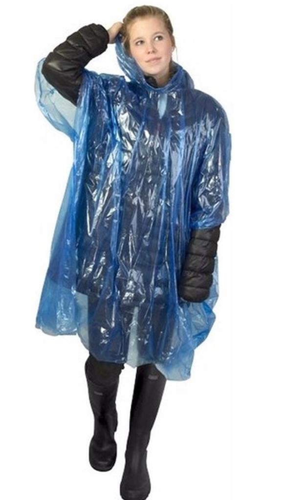 Partij 3600 stuks Blauwe Regenponcho  NIEUW, Ophalen, Nieuw, Regenponcho