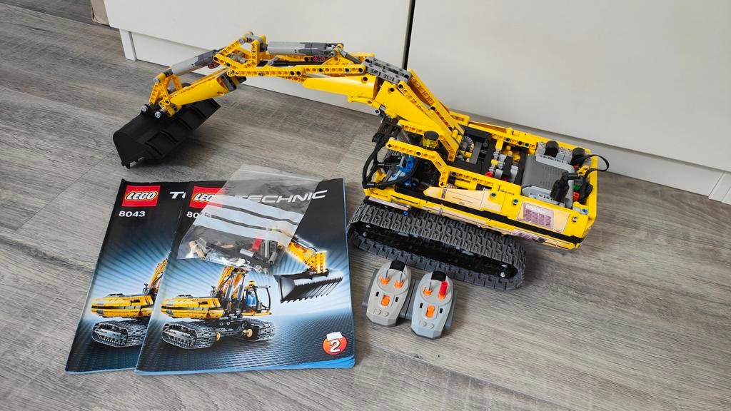 Lego Technic Graafmachine 8043 met afstandsbediening, Kinderen en Baby's, Speelgoed | Duplo en Lego, Lego, Compleet, Ophalen of Verzenden