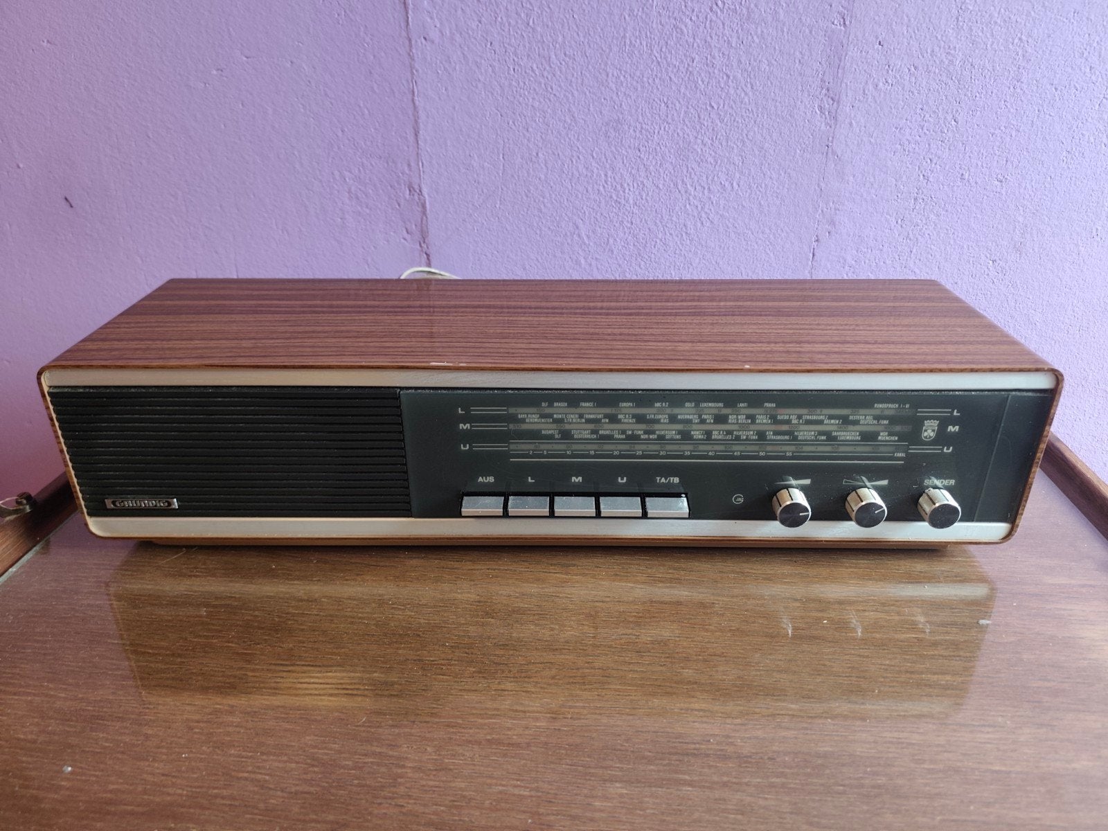 Vintage Philips radio - werkend en in goede staat, Ophalen, Gebruikt, Radio