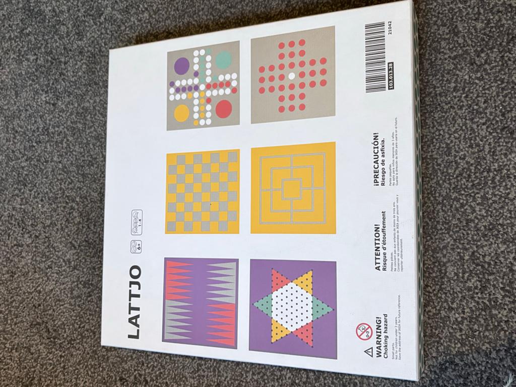 IKEA LATTJO Bordspellen Collectie - 6 Klassieke Spellen, Een of twee spelers, Ophalen, Zo goed als nieuw