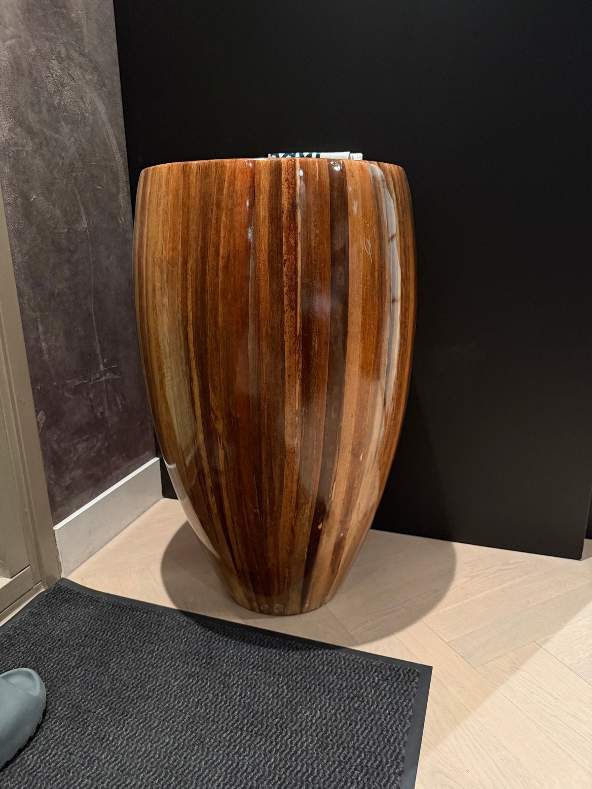 Stijlvolle bloempot/plantenbak (bananenbladeren), Ophalen, Overige materialen, 40 cm of meer, Rond