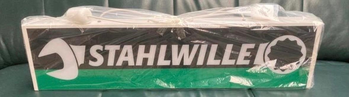 GEZOCHT!!!Stahlwille garage lamp / reclame verlichting, Overige merken, Kunststof, Industrieel, Meerkleurig