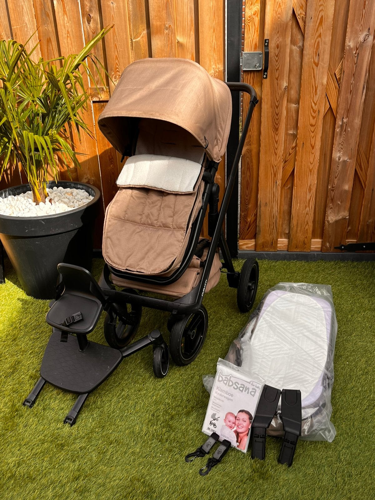 Dubatti One 3 in 1 - zeer complete set met meerijdplankje, Ophalen, Zo goed als nieuw, Overige merken, Luchtbanden