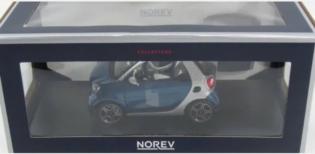 Smart Fortwo cabrio 2015 Bl/ZI SCHAAL 1/18 NOREV ref: 183438, Verzenden, Nieuw, Auto, Norev