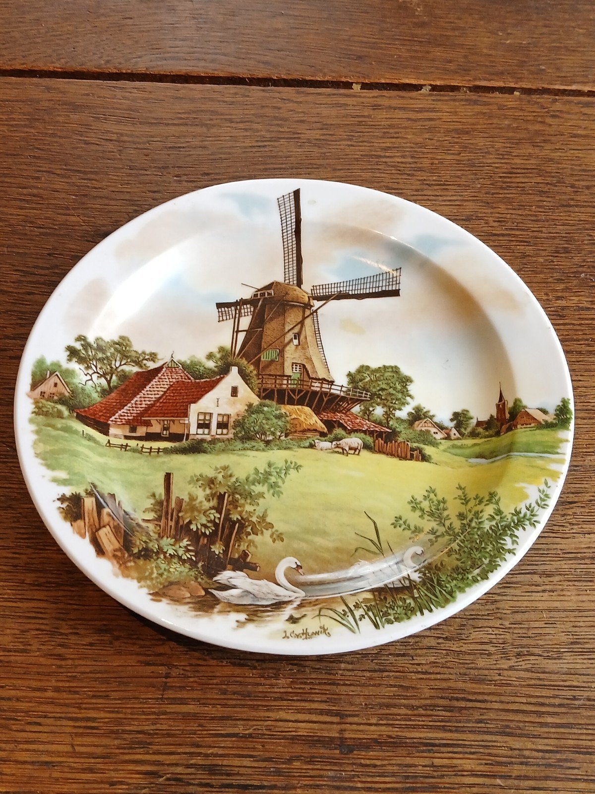 ROYAL SCHWABAP WANDBORD, DOORSNEE 19.3 CM, Ophalen of Verzenden