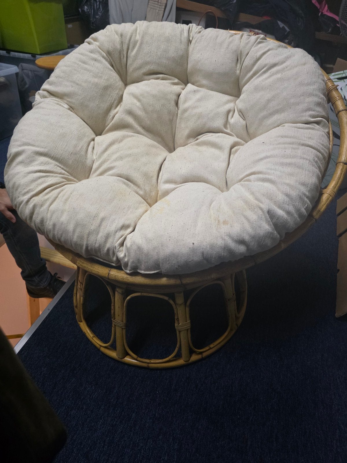 Leuke rotan stoel voor meidenkamer, Ophalen, Bohemian, Speels, Vintage, Gebruikt, Overige kleuren