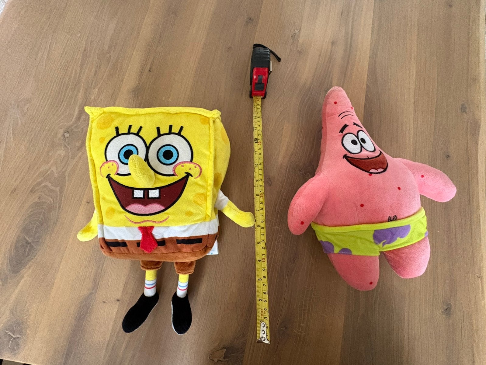 Sponge bob + patrick knuffels 40 cm, Ophalen of Verzenden, Zo goed als nieuw, Overige typen