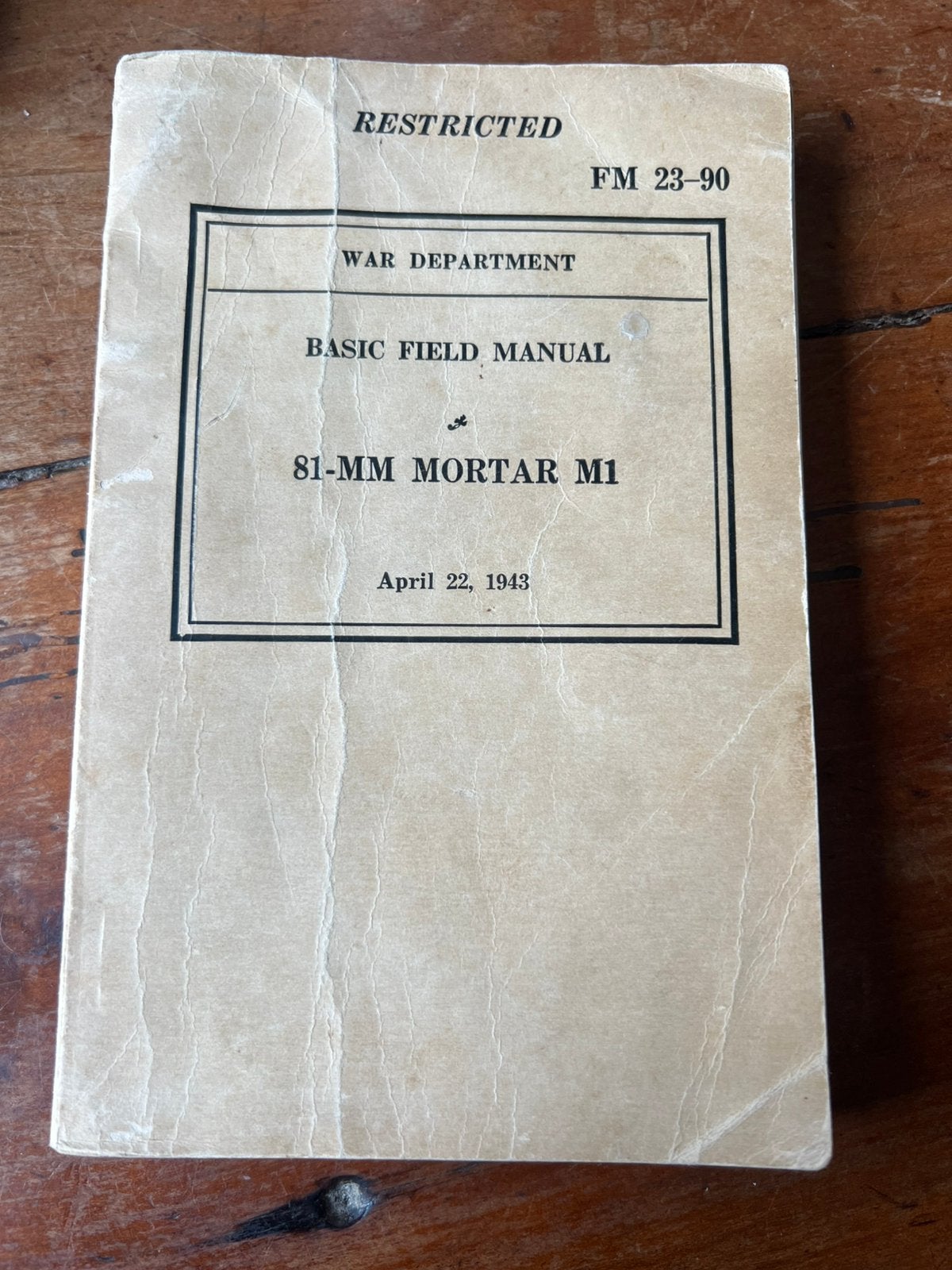 WO2 Amerikaans 81 mm mortier mortar voorschrift airborne, Amerika, Verzenden