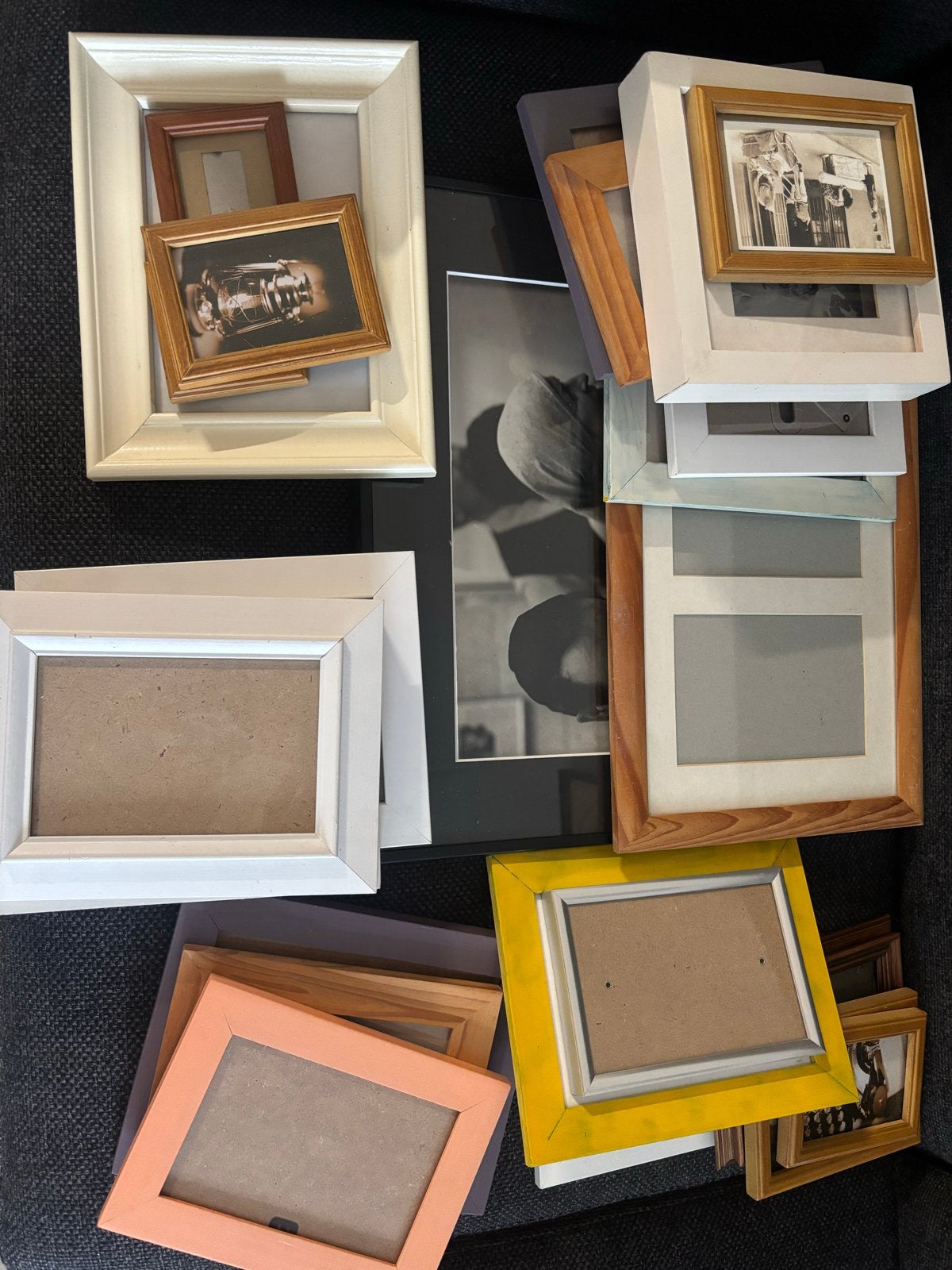 24 Diverse fotolijsten, Ophalen, Gebruikt, Fotolijst, Met glas