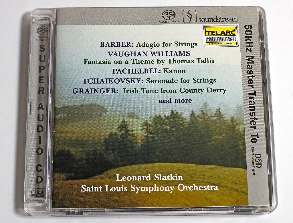 SACD Soundstream Slatkin Telarc Barber Williams Pachelbel..., Ophalen of Verzenden, Romantiek, Zo goed als nieuw, Orkest of Ballet