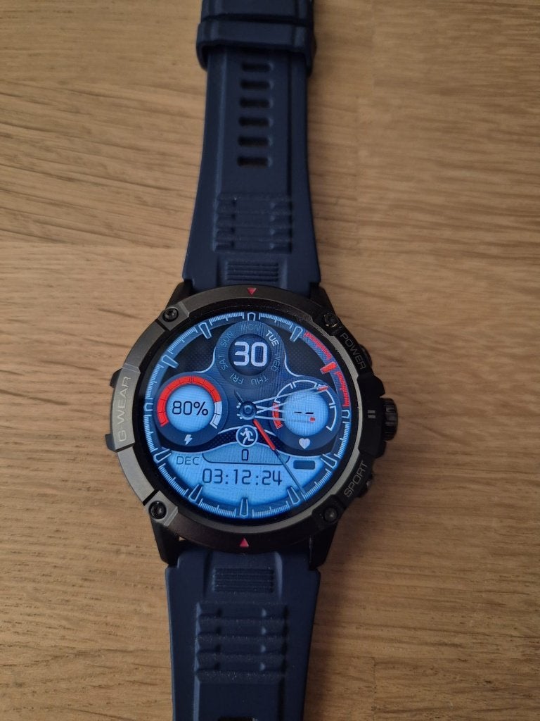 Smartwatch G-Wear, Gebruikt, Blauw, Hartslag, Ophalen of Verzenden