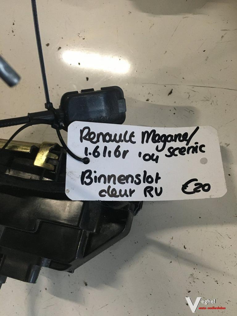 Renault Megan scenic 2004 Portierslot Rechtsvoor of Rechtsac, Auto-onderdelen, Carrosserie en Plaatwerk, Gebruikt, Ophalen of Verzenden