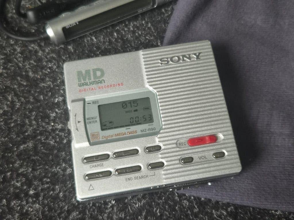 Sony MZ-R90 MD minidisk speler recorder zgan, Ophalen of Verzenden, Minidisc-recorder