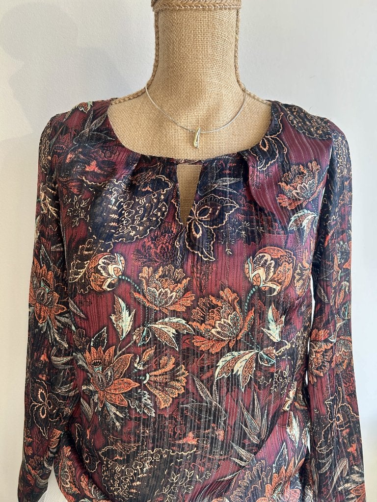 Paarse dames blouse Miss Etam, maat S / 36, Kleding | Dames, Paars, Ophalen of Verzenden, Zo goed als nieuw, Maat 36 (S)