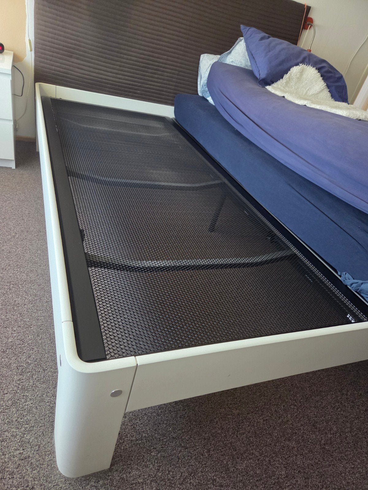 Auping bed 2.10 x 1.80, Ophalen, Tweepersoons, 180 cm, Hout