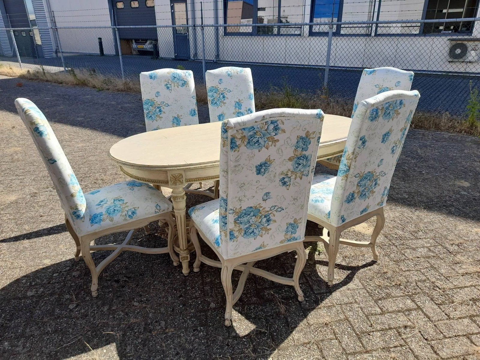 mooie brocante eethoek compleet of los te koop, Ophalen