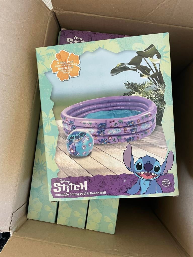 Disney Stitch Opblaasbaar Zwembad & Strandbal, Ophalen of Verzenden, Nieuw