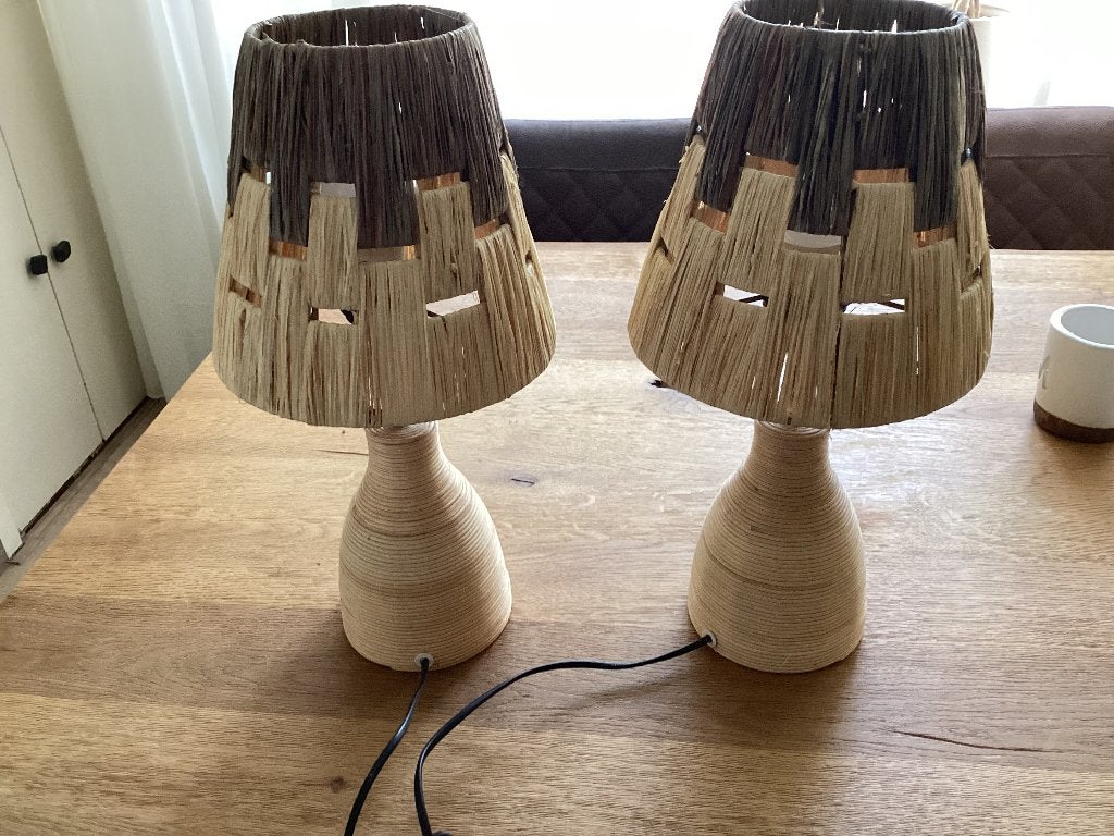 Tafel lampjes van lights and living, Ophalen, 44 cm, Met schakelaar, Overige stijlen