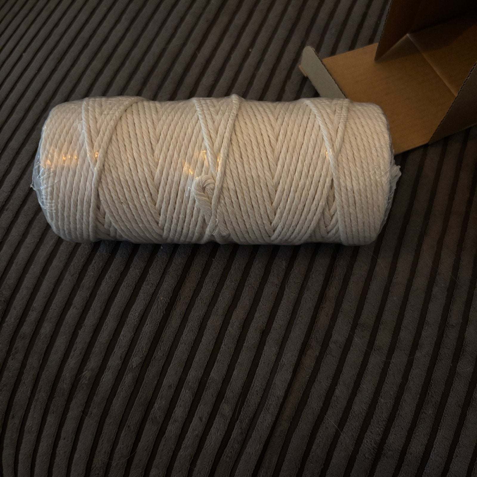 Wit katoenen touw voor macramé en knutselen, Verzenden, Overige thema's, Textiel, Nieuw