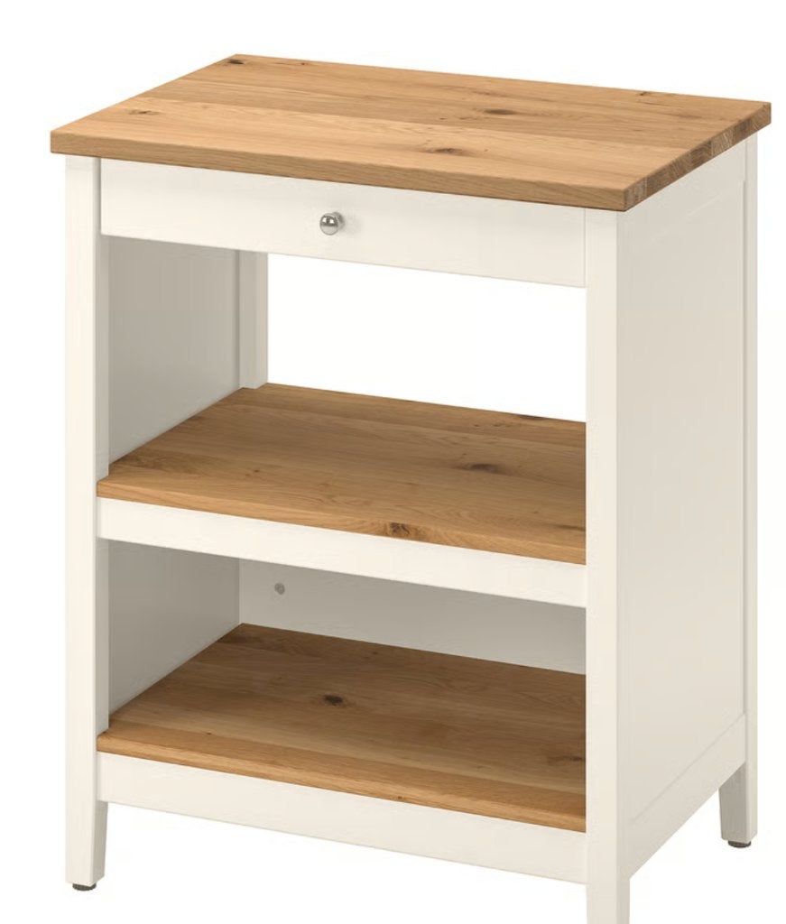 IKEA TORNVIKEN Keukeneiland – Gebroken wit/Eiken, Ophalen, Gebruikt