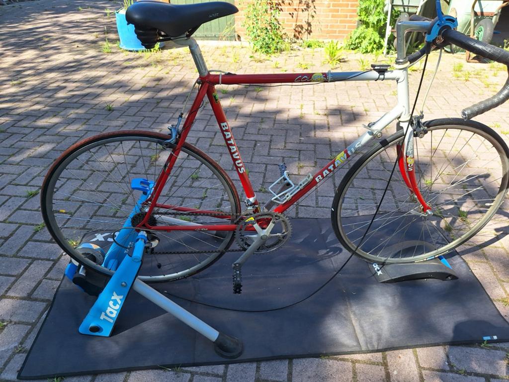 Batavus Course Racefiets + Tacx Klassiek en Goed Onderhouden, 28 inch, Gebruikt, Batavus, Ophalen of Verzenden