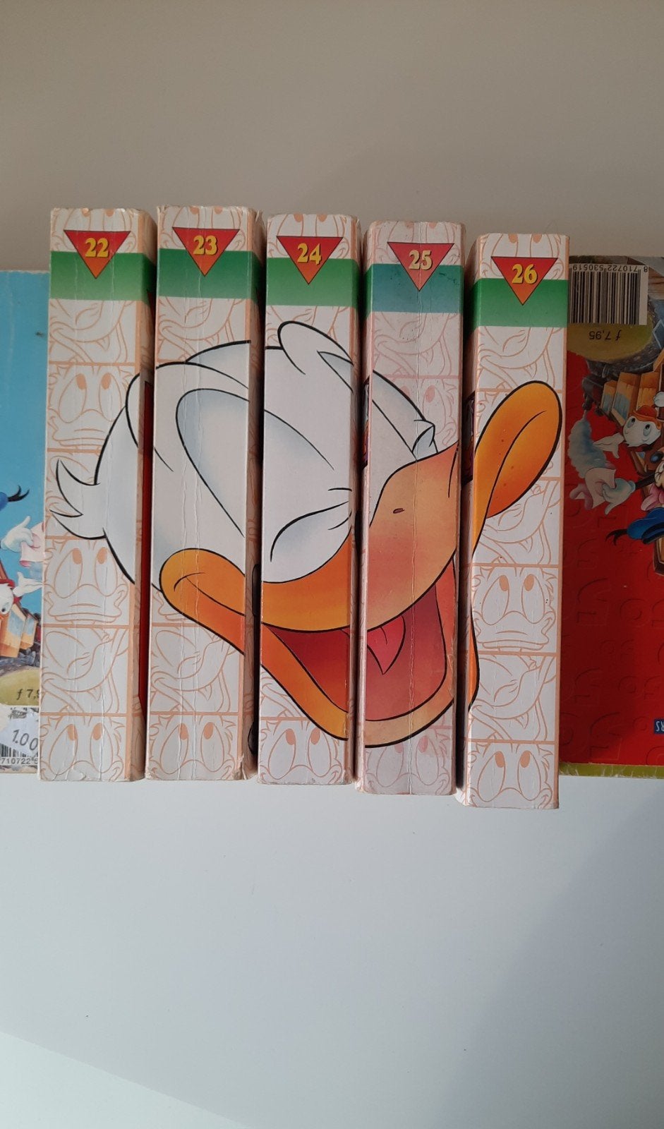 Donald Duck pockets set 5 stuks nr 22-26 zgan, Meerdere stripboeken, Ophalen, Zo goed als nieuw