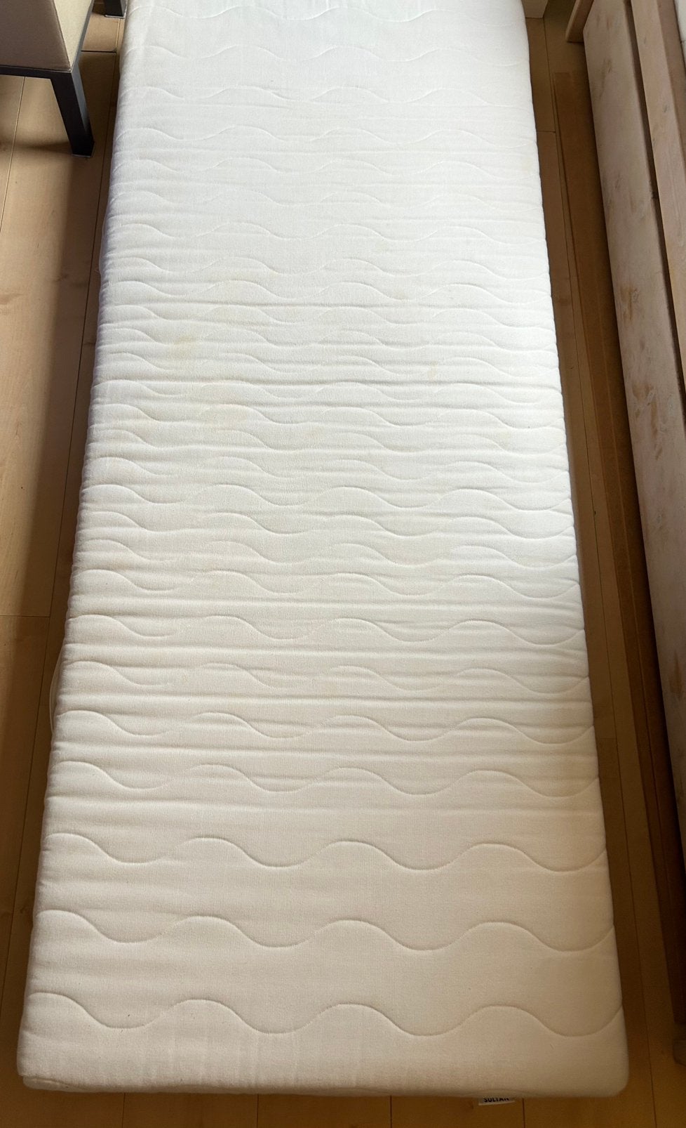 —gratis— matras IKEA sultan. 200 x 80 cm  stevig foam, Ophalen, Gebruikt, Eenpersoons, 80 cm