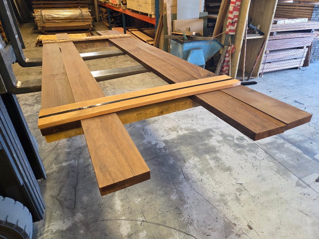 Hardhouten balken – geschaafd - nr: HB40, Ophalen, Nieuw, 250 cm of meer, Balken