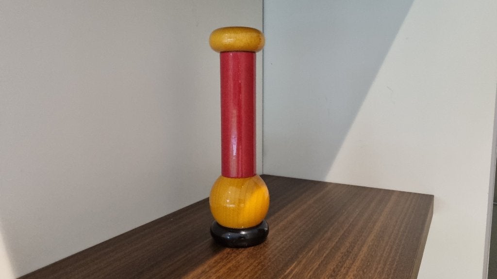Alessi pepermolen MP0210 Rood., Overige typen, Hout, Ophalen of Verzenden, Zo goed als nieuw