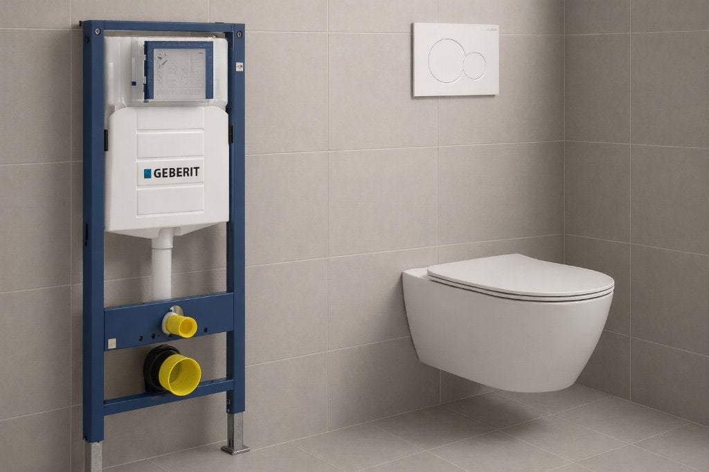 Geberit up320 + Wc + drukplaat sigma01 ACTIE !!, Doe-het-zelf en Verbouw, Ophalen, Nieuw, Toilet