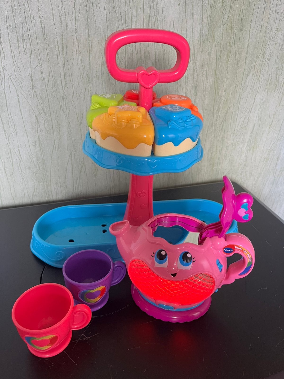 VTECH Tante Jet Theeset, Ophalen of Verzenden, Zo goed als nieuw, 6 maanden tot 2 jaar