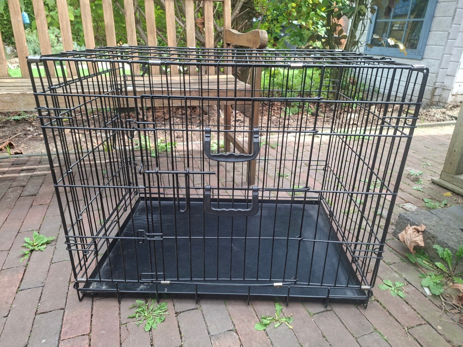 Hondenbench 76x61x55 weinig gebruikt, Dieren en Toebehoren, Ophalen, Zo goed als nieuw