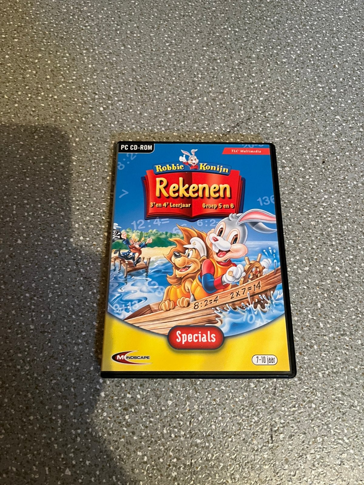 Educatieve vd rom Robbie Konijn rekenen groep 5 en 6, Verzenden, Zo goed als nieuw, Rekenen