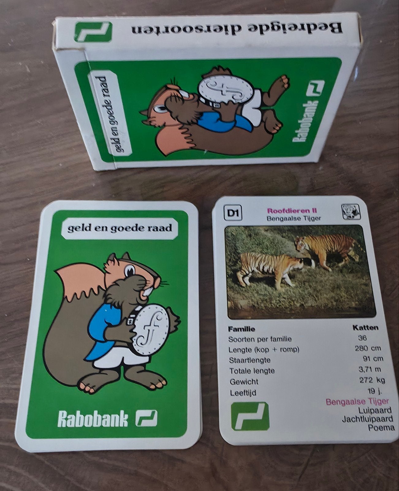 Retro Rabobank Kwartet – Geld en Goede Raad (Ekko Eekhoorn), Ophalen of Verzenden, Gebruikt, Kwartet(ten)