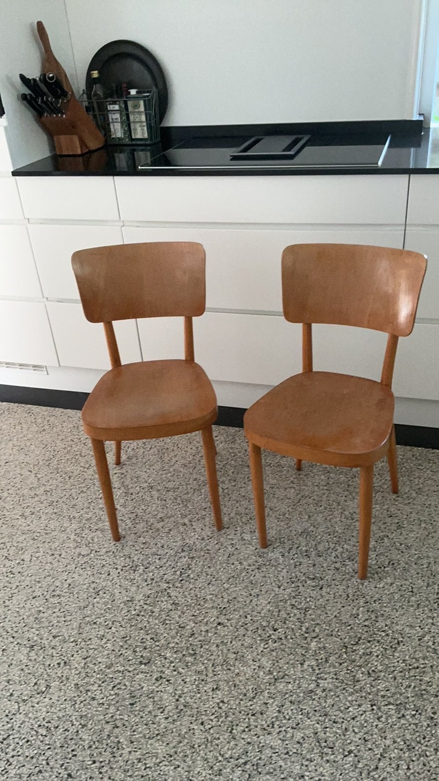 2 Vintage Thonet stoelen, Ophalen, Gebruikt, Twee, Bruin