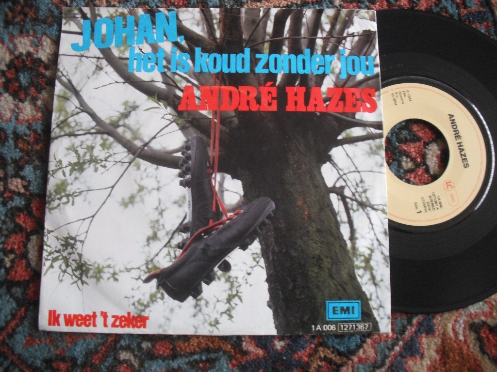 Andre Hazes - Johan het is koud zonder jou., Cd's en Dvd's, Vinyl | Nederlandstalig, Ophalen of Verzenden, Zo goed als nieuw, 12 inch