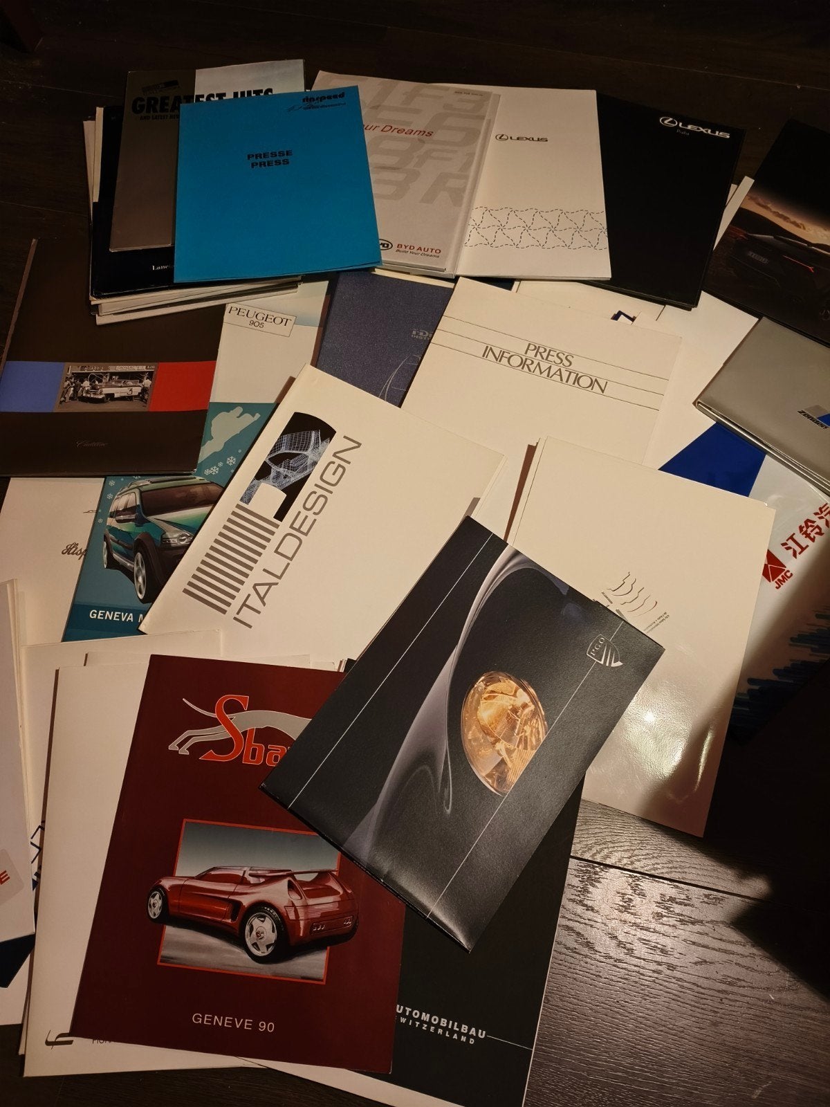 autoshow persmappen van diverse automerken en beurzen, Ophalen of Verzenden