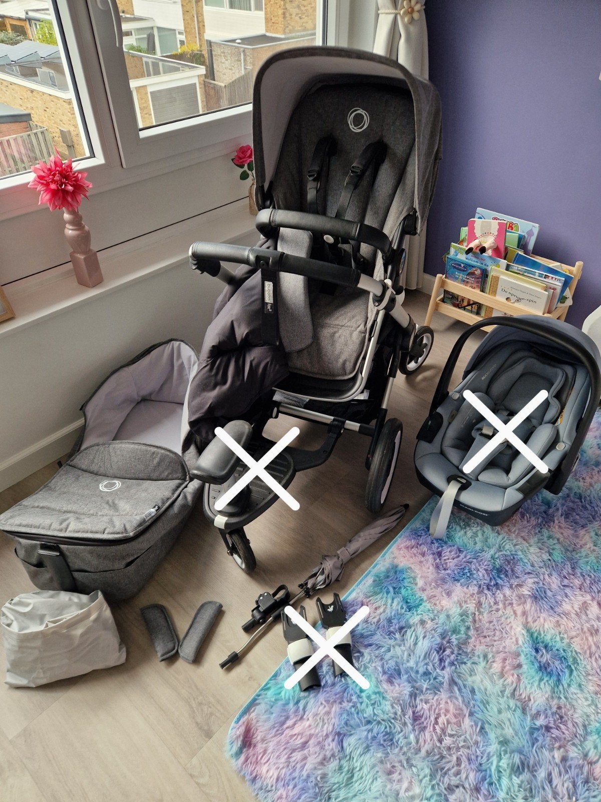 Bugaboo Fox2  2-in-1 met Maxi-Cosi en accessoires, Ophalen