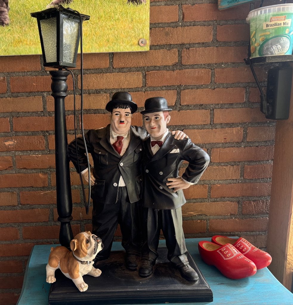 Laurel en Hardy lamp, Ophalen, Zo goed als nieuw, Mens