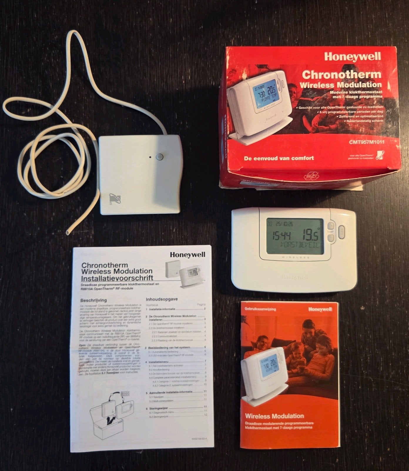 Honeywell Chronotherm wireless modulation thermostaat, Verzenden, Slimme thermostaat, Zo goed als nieuw
