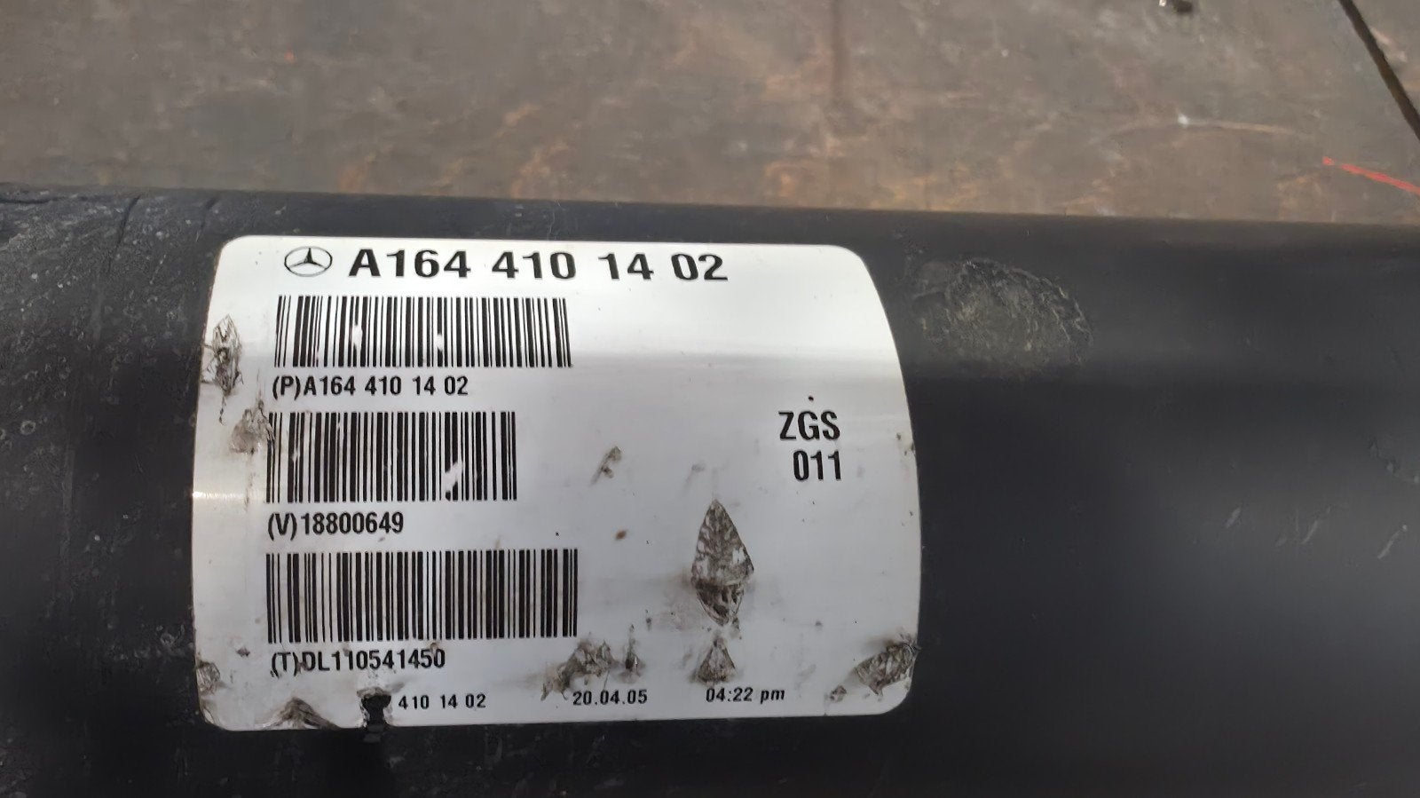Mercedes-Benz A164 410 14 02 Aandrijfas, Ophalen, Gebruikt, Mercedes-Benz