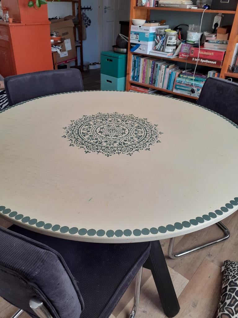 Te koop  Oud Drentsche klaptafel, Huis en Inrichting, Ophalen, Gebruikt